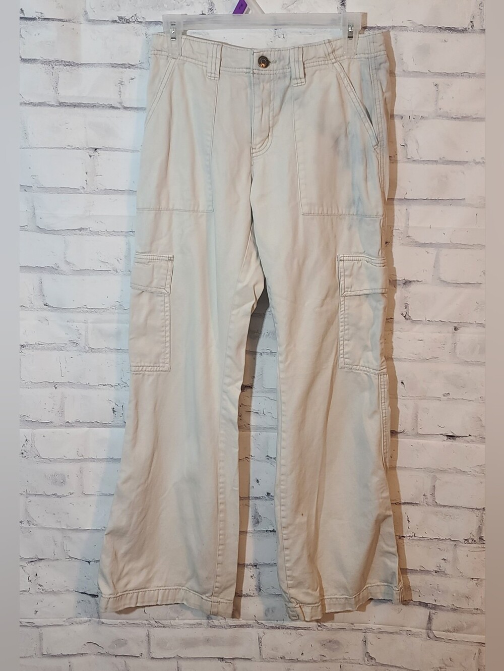 Aeropostale Low Rise Flare Utility Pants Sz 4 - With Flaws